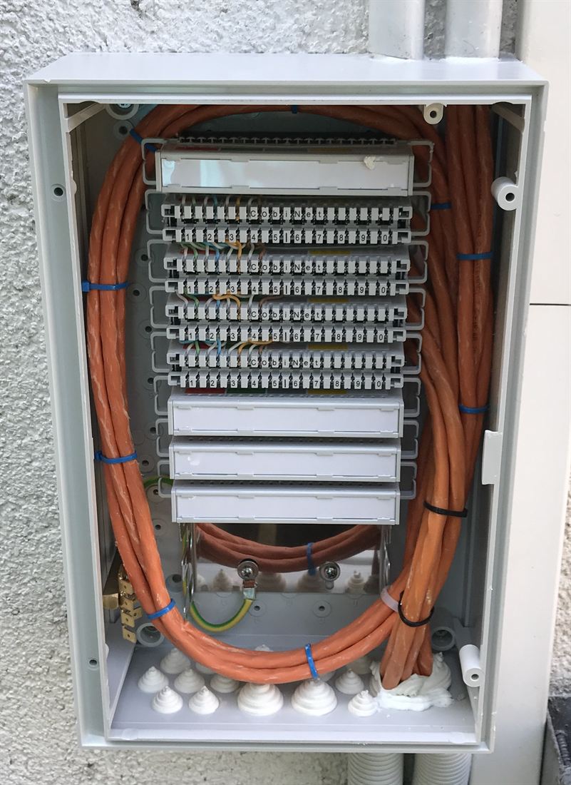 Verteiler für Netzwerk und Telefon