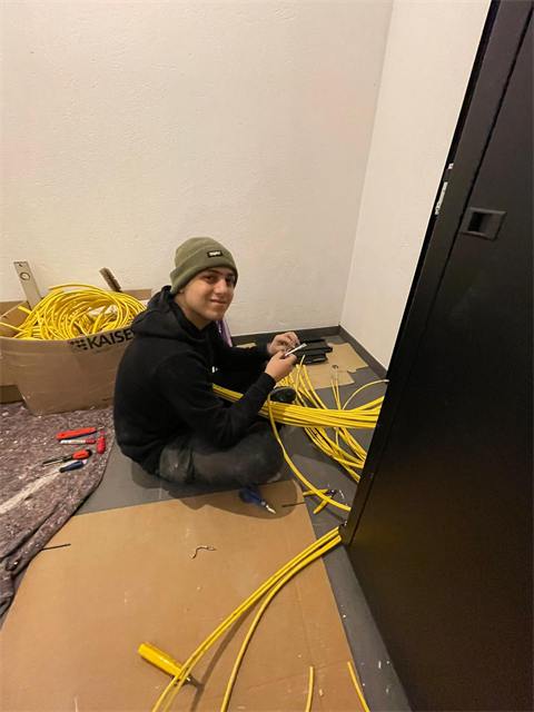 Netzwerkkabel vorbereiten
