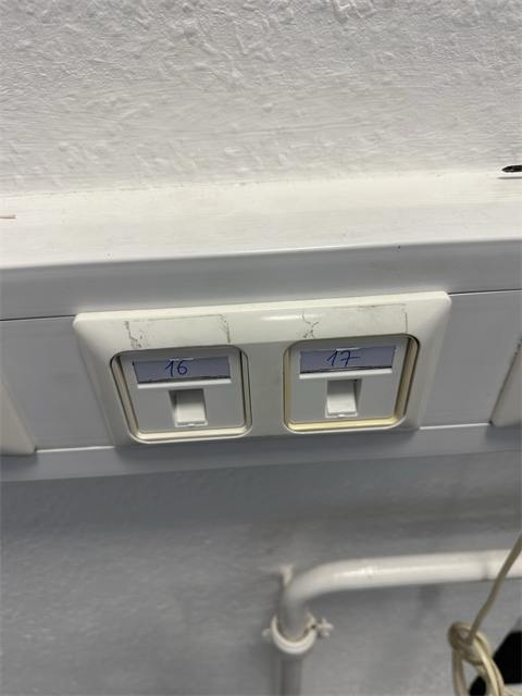 Fertige Netzwerkdose