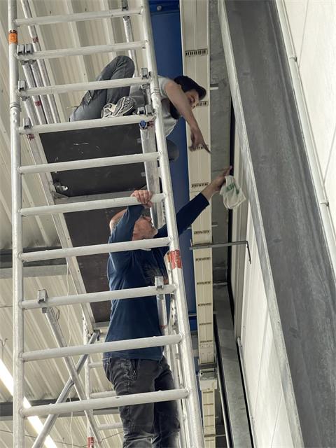 Arbeiten auf dem Gerüst