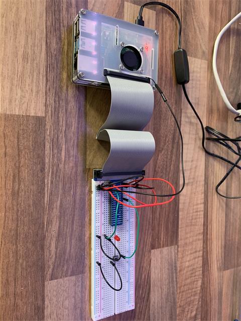 Raspberry Pi mit Steckbrett