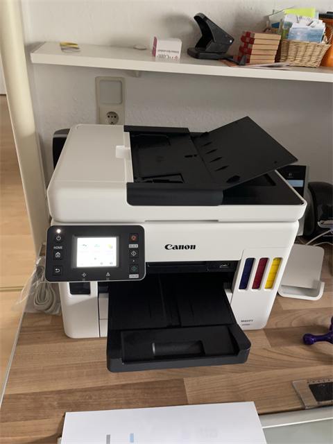 Multifunktionsdrucker eingerichtet